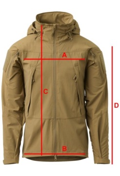 Мужская куртка с капюшоном Helikon Trooper MK2 Storm Softshell Coyote L