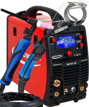SPAWARKA MIGOMAT WELDMAN MIGTEC MIG 200 LCD IGBT