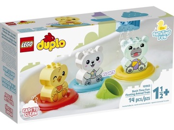 LEGO DUPLO ZABAWA W KĄPIELI PŁYWAJĄCY POCIĄG Z ZWI
