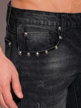 Spodnie męskie jeansowe 1304P czarne 31
