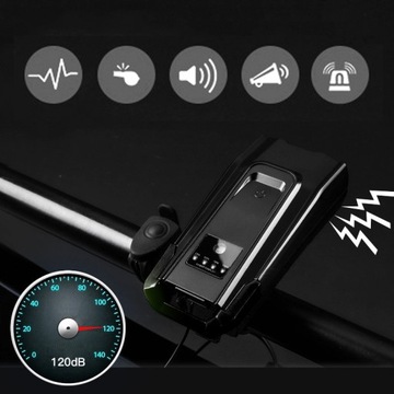 ВЕЛОСИПЕДНАЯ ЛАМПА ПЕРЕДНИЙ ЗАДНИЙ ФОНАР СУМЕРКИ СИГНАЛ