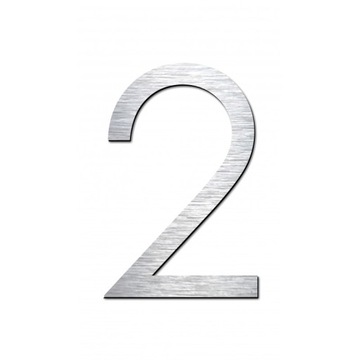 Номер HOME в цвете INOX, большая цифра 30 см.