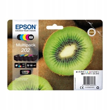 TUSZE ORYGINAŁ EPSON 202 CMYK + PHOTO BLACK 5PACK