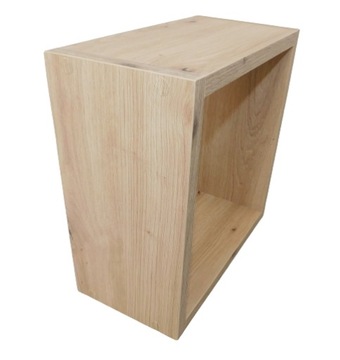 Półka DĄB ARTISAN 30x30x15 Kwadrat Wisząca Kubik