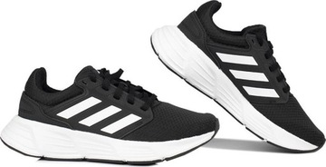 BUTY DAMSKIE ADIDAS GALAXY 6 CZARNO-BIAŁE GW3847 r 40