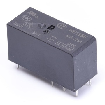 PRZEKAŹNIK 5V DC 2x8A PRZEŁĄCZNY ODP. RM84P HF115F