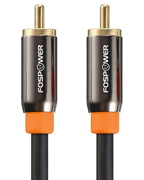kabel audio 0,9 m RCA Czarny FosPower FOSCBL-2193