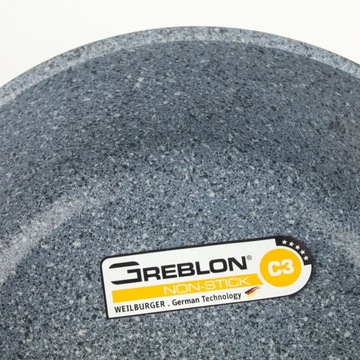 Гранитный горшок 2,3 л с покрытием Greblon + ручки