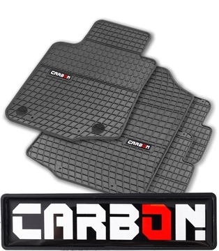 Wycieraczki samochodowe CARBON - KOMPLET RANT 1cm