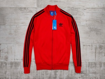 ADIDAS SUPERSTAR SST TRACK TOP MĘSKA BLUZA SPORTOWA CZERWONA r. S