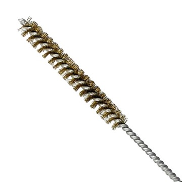 Szczotka do czyszczenia rur z włosiem miedzianym, szczotka druciana metalowa, elastyczna, 20 cm x 1,8 cm