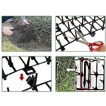 Коврик отпугивающий кошек, Коврик с пластиковыми шипами НЕ причиняет вреда 12x