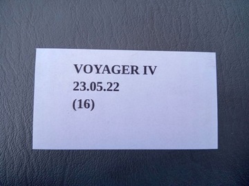 TUNEL LOKETNÍ OPĚRKA CHRYSLER VOYAGER IV