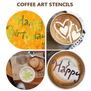 Шаблон кофейного сервиза Latte Art Mold
