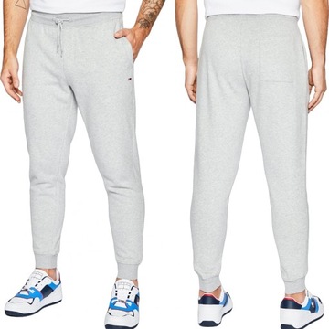 Tommy Jeans męskie spodnie dresowe szare bawełna DM0DM15380-P01 S