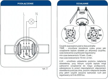 CZUJNIK RUCHU I OBECNOŚCI LED P/T 360 ST
