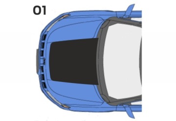 Samolepky na kapotu Jeep Compass II 01