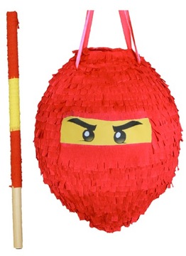 Piniata Czerwony NINJAGO XL na urodziny