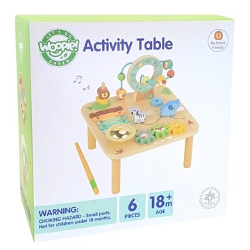 Woodssori Woopie Green Actifersori Wooden Educational Table