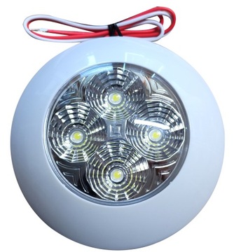 LAMPA OKRĄGŁA LED OŚWIETELNIE JACHT 12V 24V