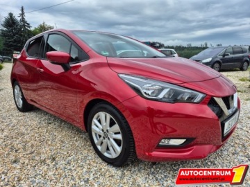 Nissan Micra V 1.0 IG-T 100KM 2019 Nissan Micra Tekna Kamera Cofania Nawigacja Bordowa Perla Led, zdjęcie 8