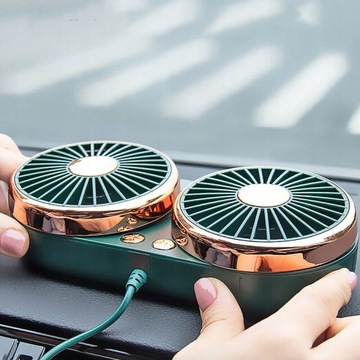 АВТОМОБИЛЬНЫЙ ДВОЙНОЙ ВЕНТИЛЯТОР 5 В USB