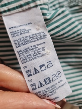 Tommy Hilfiger Stretch koszula taliowana 12 / L śliczna paski