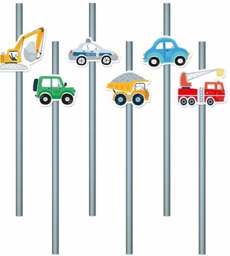 Набор тарелок, бумажных стаканчиков, Машинки, Экскаватор, стройка на День Рождения