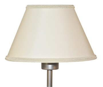 ABAŻUR DO LAMPKI STOŻEK KREMOWY + DEKOR 25 E27