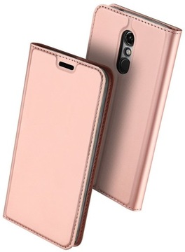 ETUI Z KLAPKĄ NA LG K40 CASE RÓŻOWY POKROWIEC