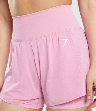 СПОРТИВНЫЕ ШОРТЫ GYMSHARK РОЗОВЫЕ С ЛОГОТИПОМ S 1Z8E1_C*
