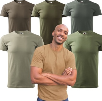 Koszulki WOJSKOWE męskie PREMIUM bawełniane ZESTAW