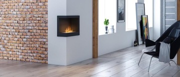 Biokominek do zabudowy narożny lewy 60 cm Corner L 600 Simplefire