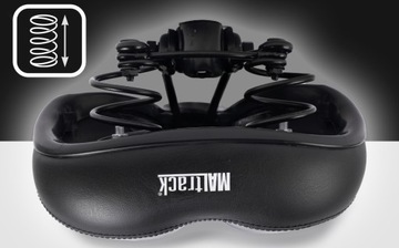 СИДЕНЬЕ ВЕЛОСИПЕДА ИЗ ПЕНЫ, МЯГКИЕ ПРУЖИНЫ, КОМФОРТНОЕ, ПОДУШКОВОЕ, КОМФОРТНОЕ