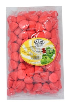 Żelki Pianki Truskawki Truskaweczki 1kg Gusto