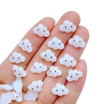MINI FIGURKI CHMURKI 50 SZT OZDOBY NA PAZNOKCIE model 5