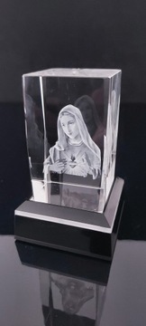 3D кристалл идея подарка сувенирная статуэтка юбилей Иисус Мария 60х40