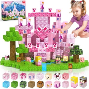 Magnetické Stavební Stavebnice Pixely Stavebnice Děti 100 Ks