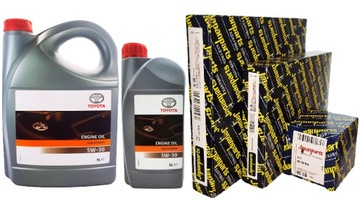 OLEJ TOYOTA PREMIUM 5W30 + WSZYSTKIE FILTRY TOYOTA AVENSIS T25 d4-d