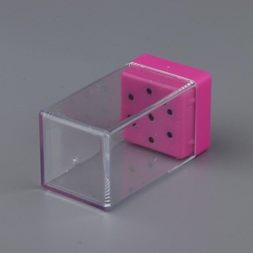 Держатель для бит, подставка, органайзер, маникюрный футляр, розовый и красный