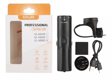 Lampka do roweru przednia GIYO GL-M800T GOPRO