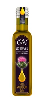 OLEJ Z OSTROPESTU - Etykieta 250ml, naklejka 8 szt
