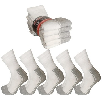 5x белых носков FROTTE, темный низ, практичные теплые носки FROTTE POLISH, 44-46