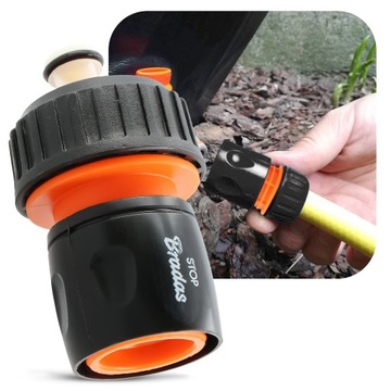 Быстроразъёмный соединитель 3/4 STOP для садового шланга Адаптер быстрого соединителя