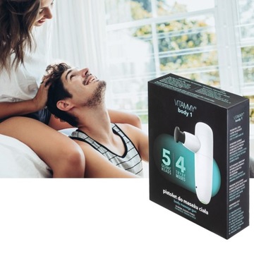 МАССАЖЕР МАССАЖНЫЙ ПИСТОЛЕТ 5 НАКЛАДКИ ДЛЯ ТЕЛА VITAMMY 1