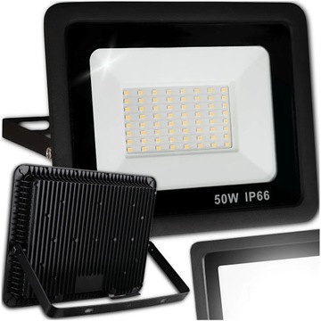 HALOGEN REFLEKTOR GARAŻOWY ROBOCZY NAŚWIETLACZ WODOODPORNY IP66 50W 4500lm