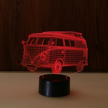 LAMPKA NOCNA 3D VOLKSWAGEN OGÓREK PILOT PREZENT