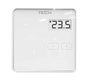 КОНТРОЛЛЕР TECH R-10B ПРОВОДНОЙ ДВУХСТУПЕНЧАТЫЙ КОМНАТНЫЙ РЕГУЛЯТОР, БЕЛЫЙ