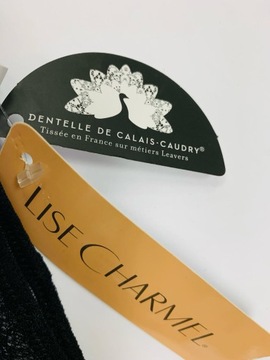 LISE CHARMEL Caresse Fougère ELEGANCKIE MAJTKI KORONKA CZARNY NIEBIESKI 38