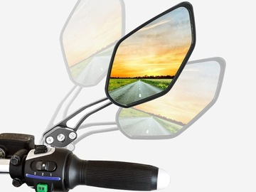 ВЕЛОСИПЕДНОЕ ЗЕРКАЛО 2 ЗЕРКАЛА ДЛЯ ВЕЛОСИПЕДА МОТОСКУТЕРА
